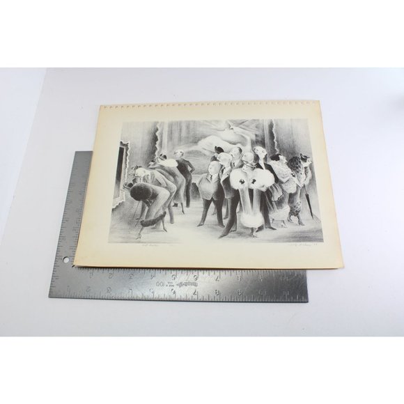 Adolf Dehn Print Art Lovers Vintage 77128 - Picture 3 of 4